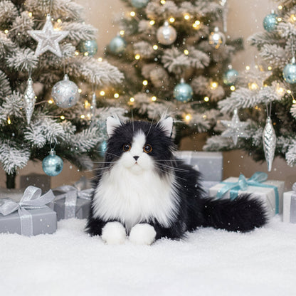 3lbs Tuxedo Handcrafted Weighted Plush – Realistic Companion Cat for Adults